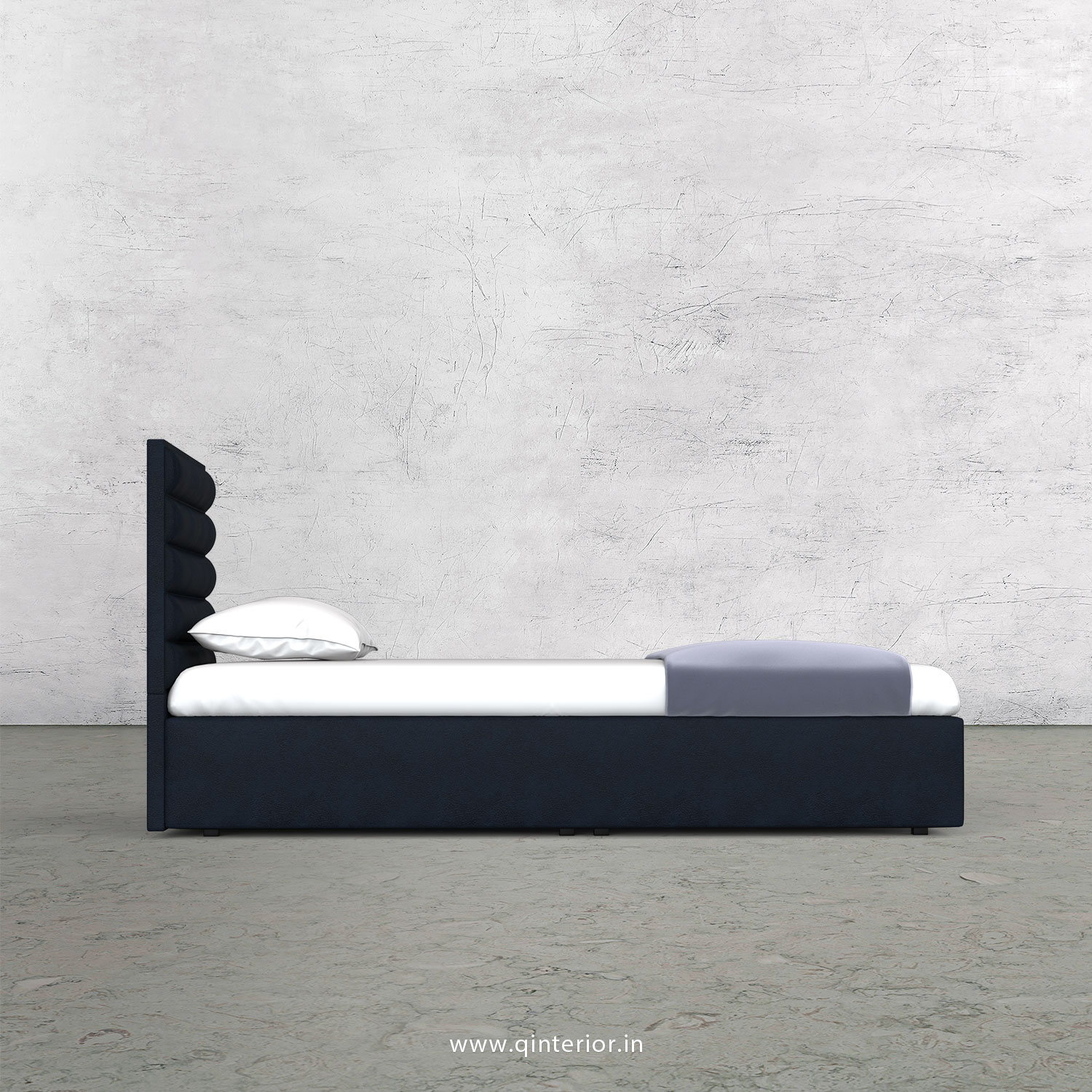 Crux Single Bed in Fab Leather Fabric - SBD009 FL05