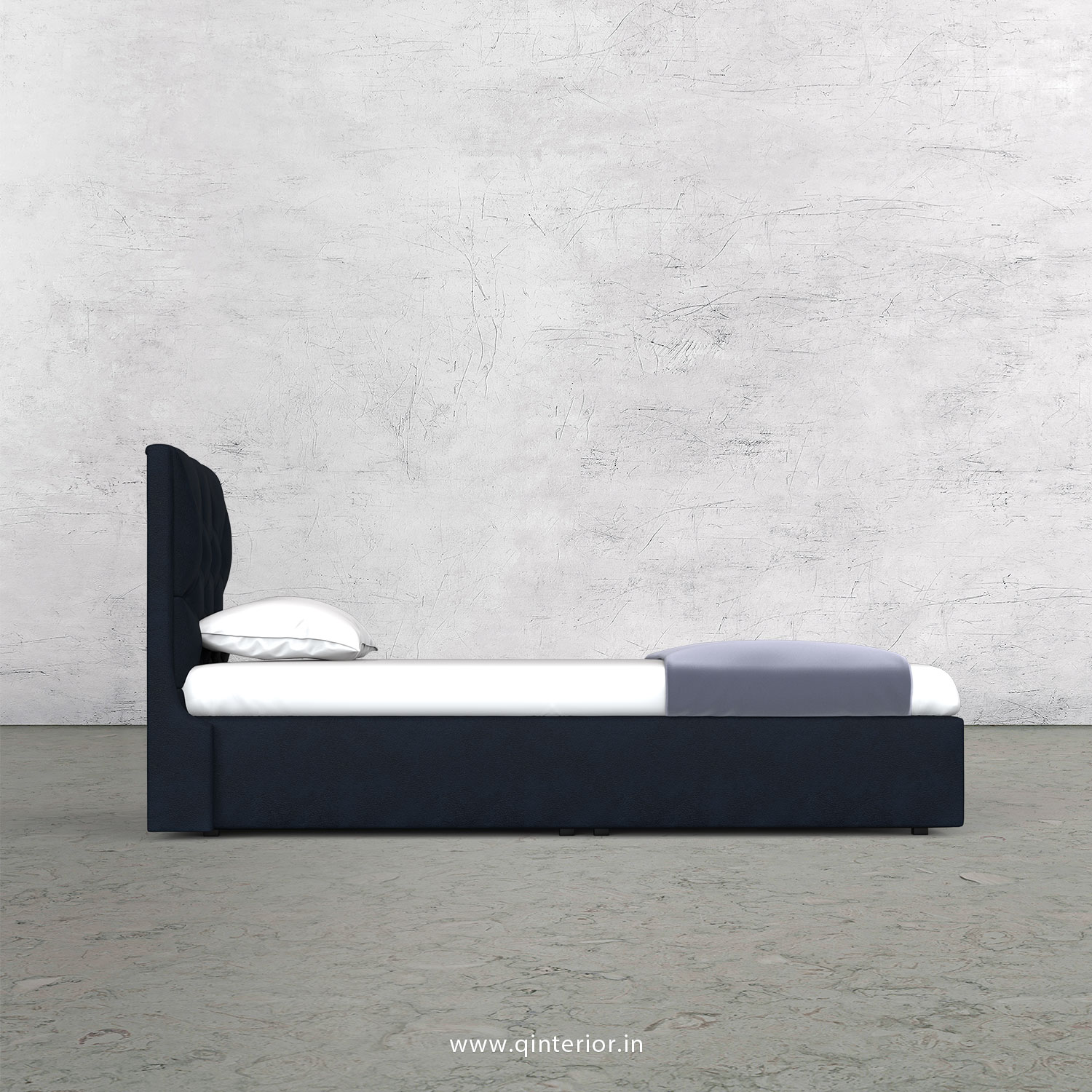 Scorpius Single Bed in Fab Leather Fabric - SBD009 FL05