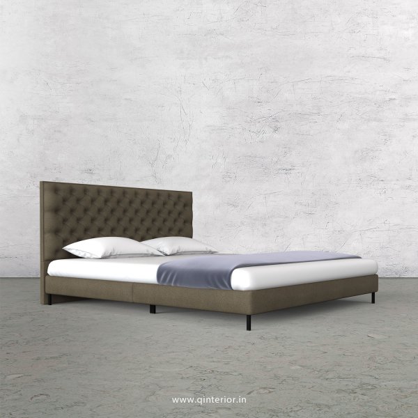 Orion Queen Size Bed with Fab Leather Fabric - QBD003 FL06