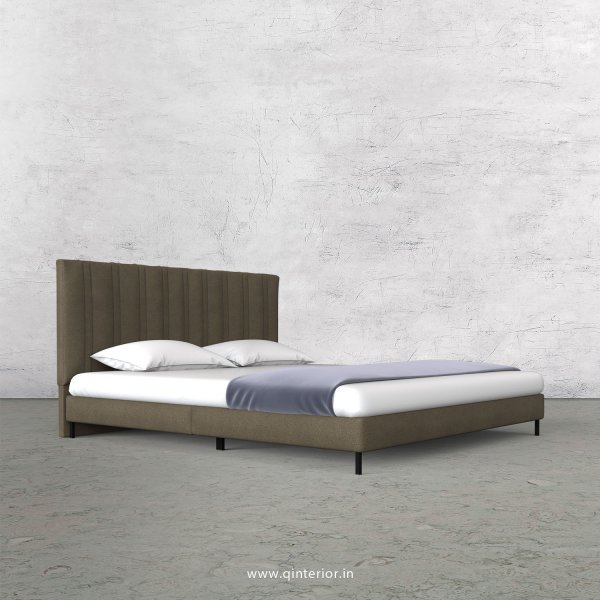 Leo Queen Size Bed with Fab Leather Fabric - QBD003 FL06