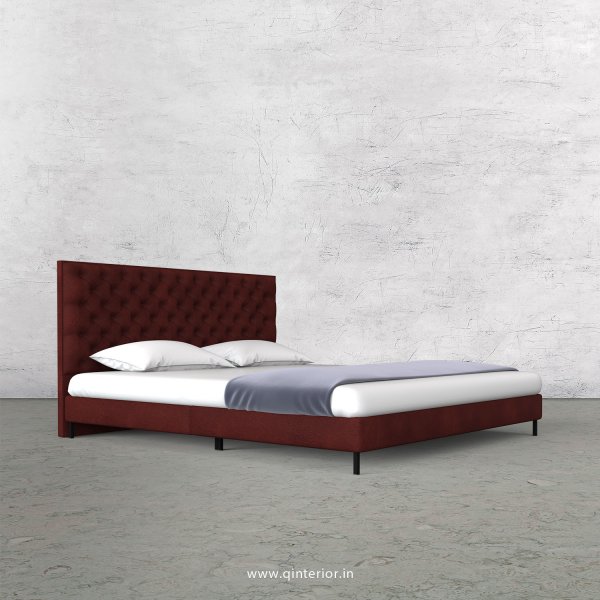 Orion King Size Bed in Fab Leather Fabric - KBD003 FL08
