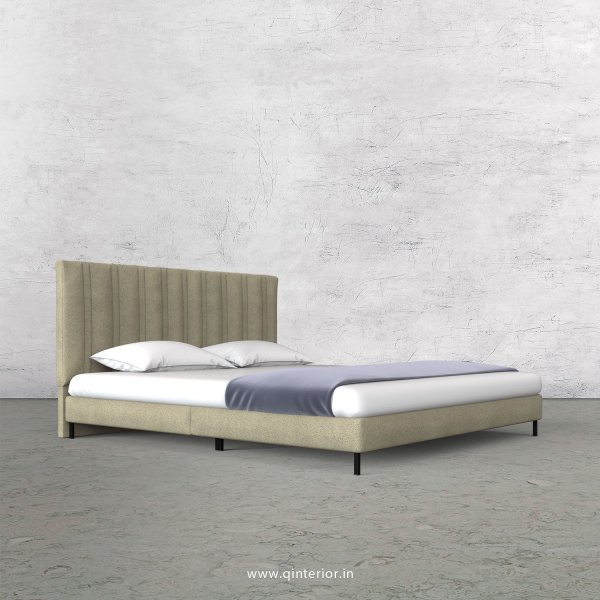Leo Queen Size Bed with Fab Leather Fabric - QBD003 FL10