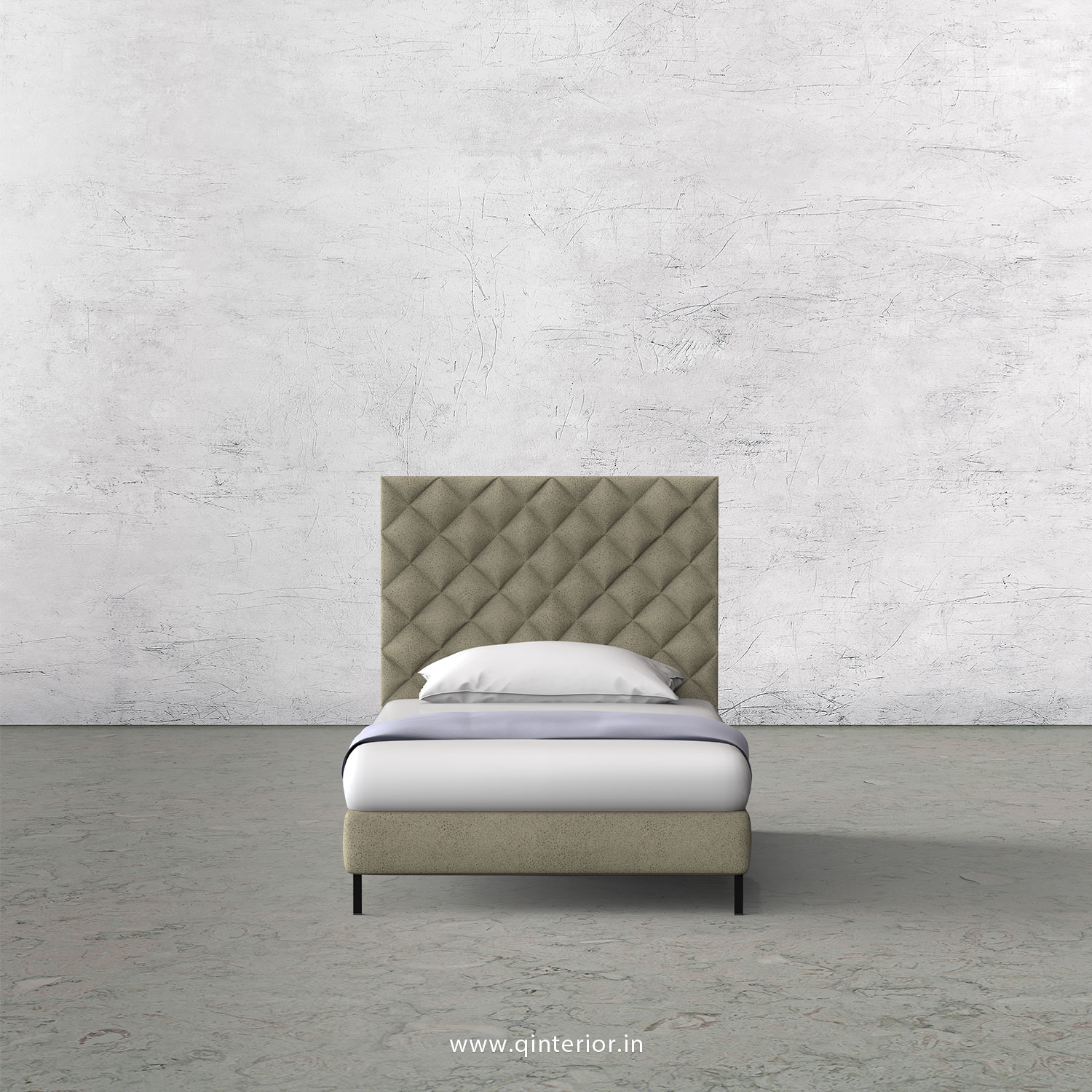 Aquila Single Bed in Fab Leather – SBD003 FL10