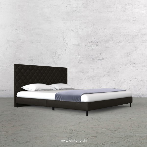 Aquila Queen Size Bed with Fab Leather Fabric - QBD003 FL11