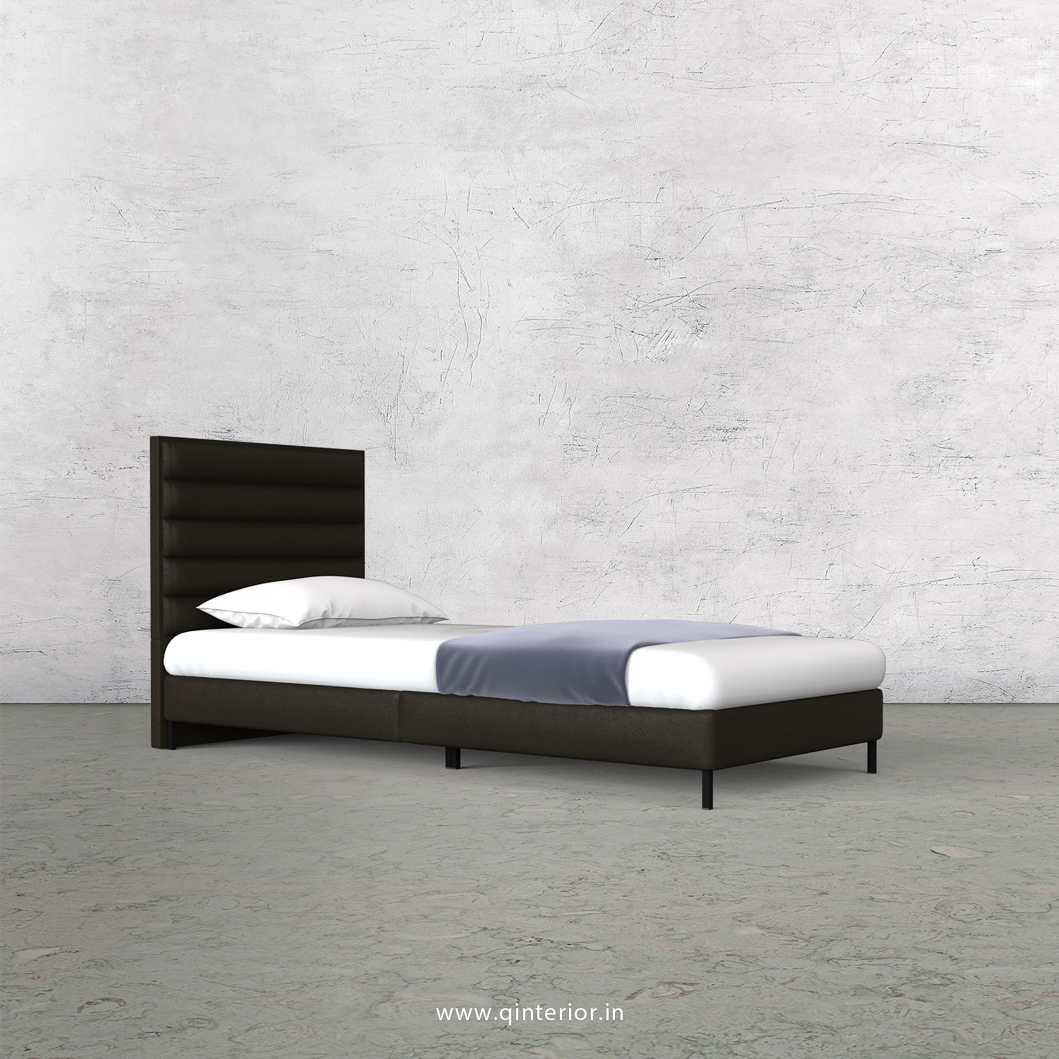 Crux Single Bed in Fab Leather – SBD003 FL11