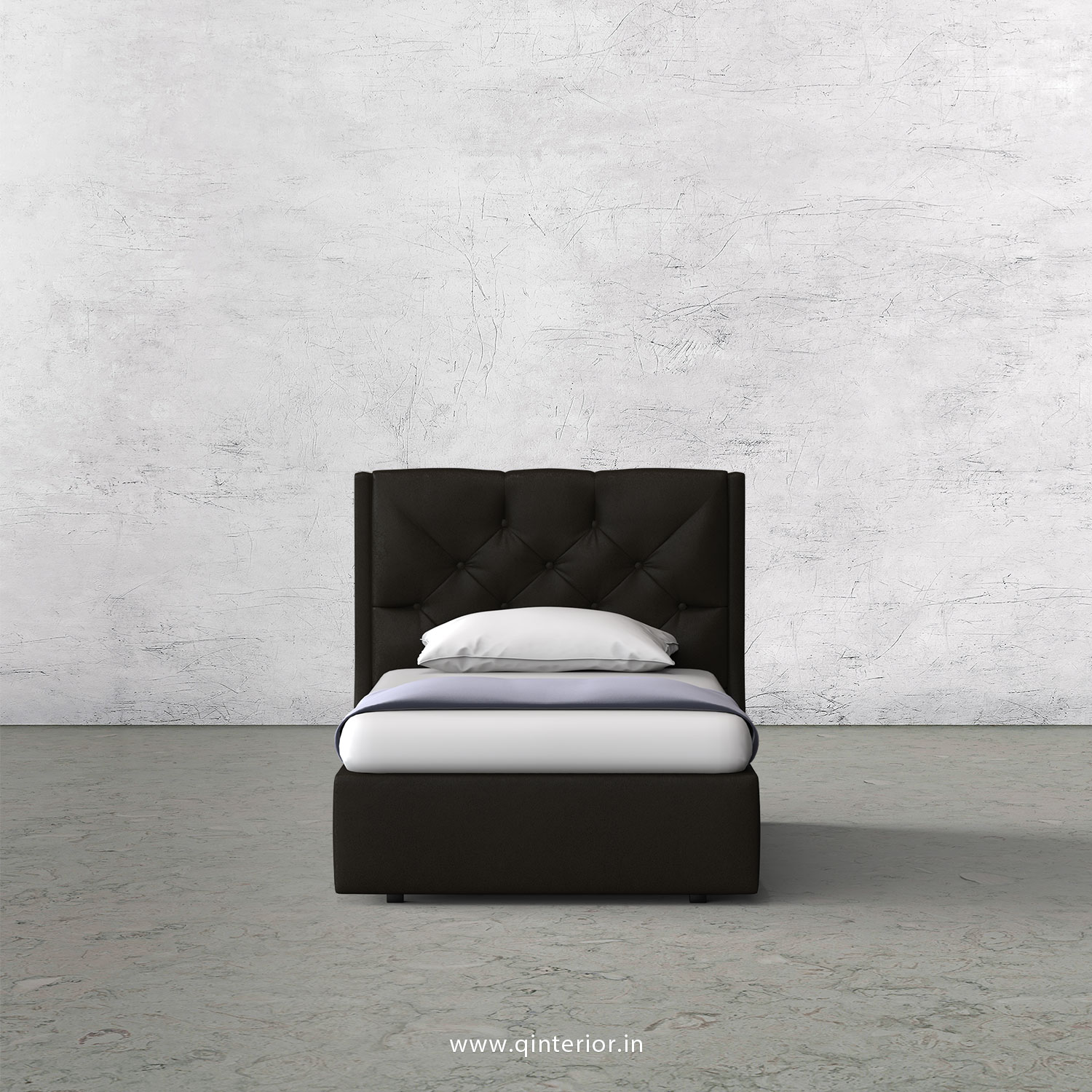 Scorpius Single Bed in Fab Leather Fabric - SBD009 FL11