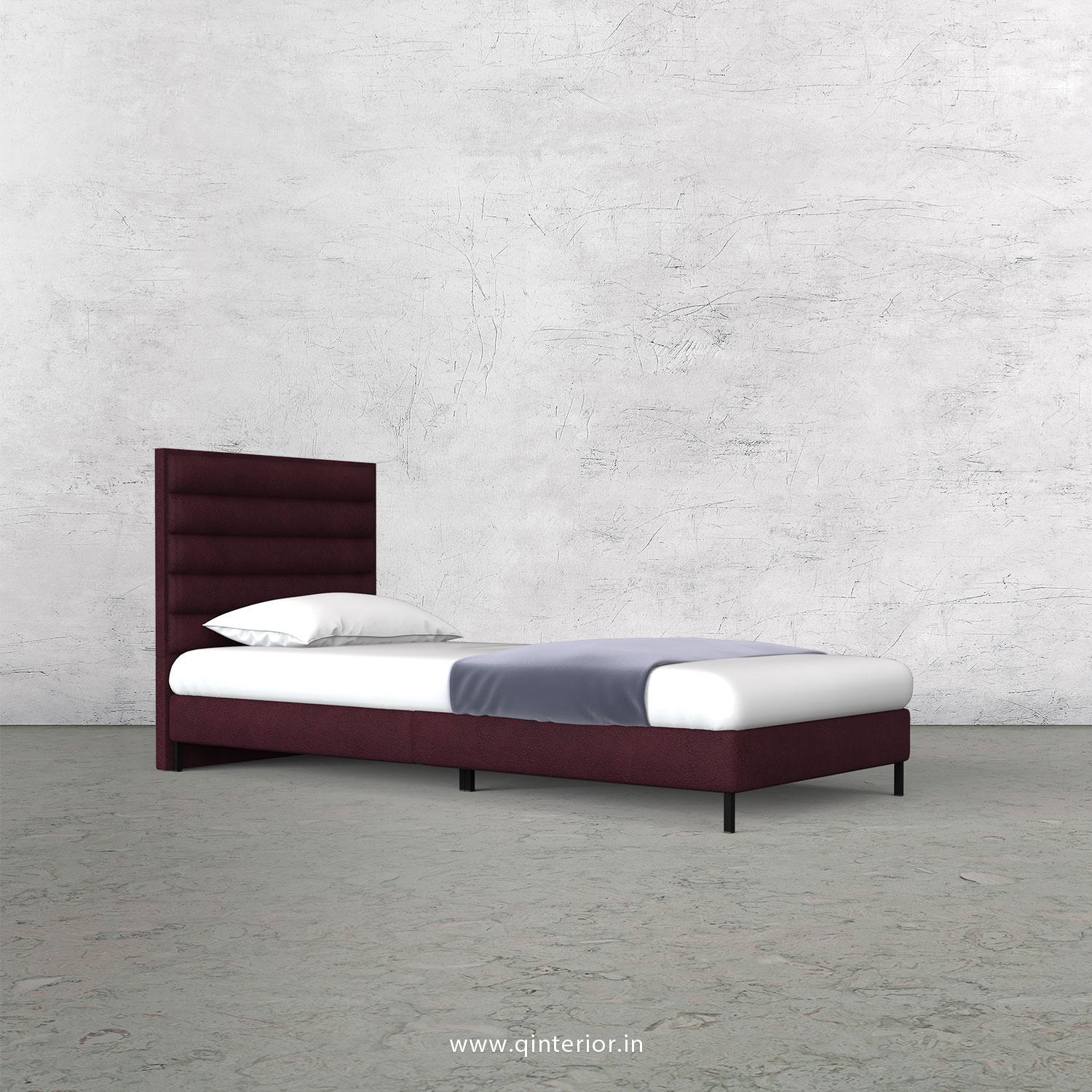 Crux Single Bed in Fab Leather – SBD003 FL12