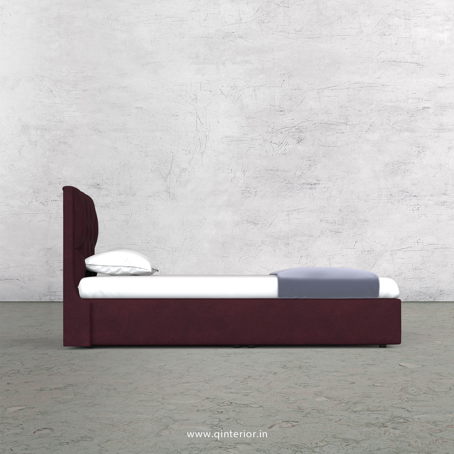 Scorpius Single Bed in Fab Leather Fabric - SBD009 FL12