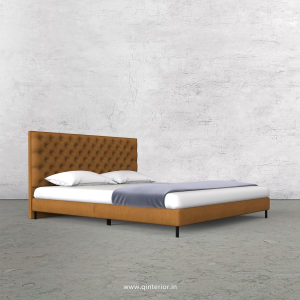 Orion Queen Size Bed with Fab Leather Fabric - QBD003 FL14