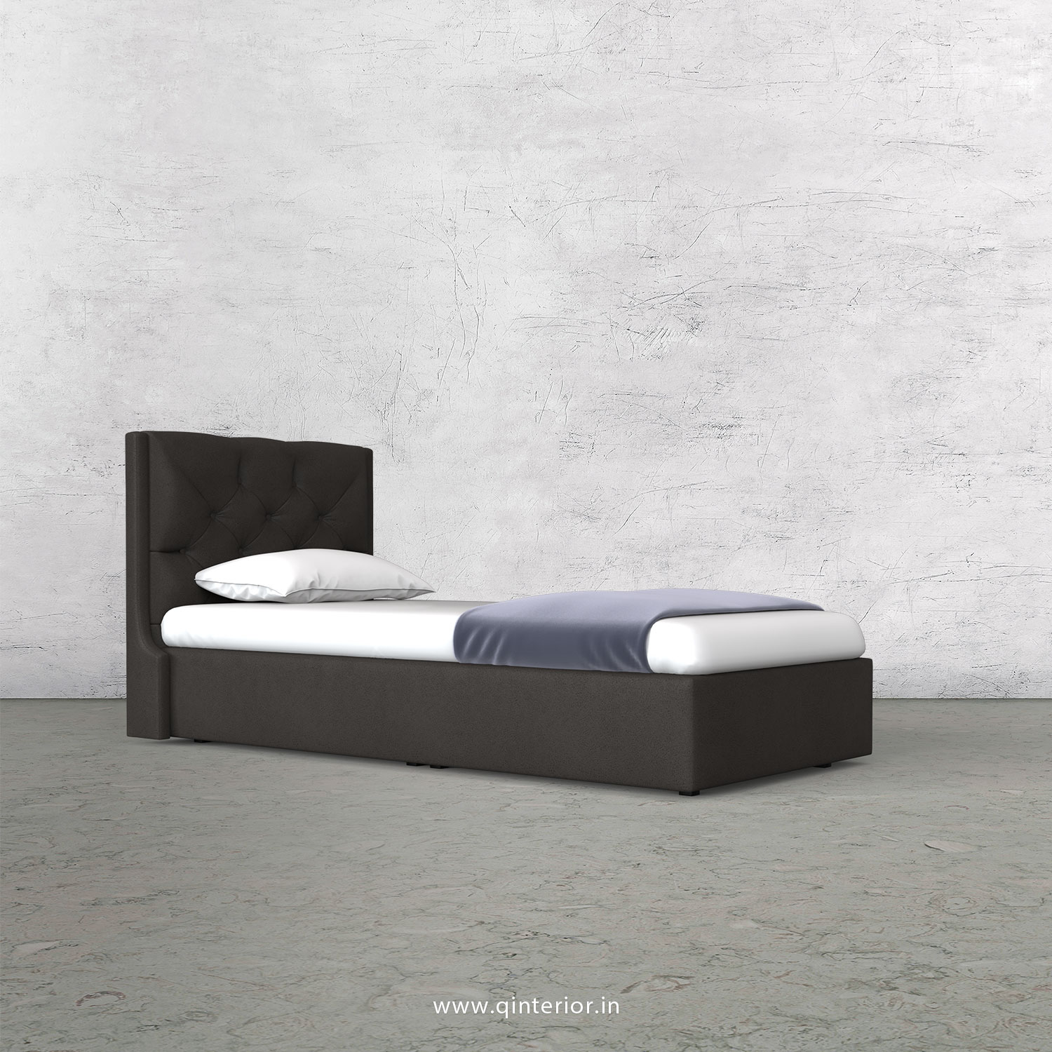 Scorpius Single Bed in Fab Leather Fabric - SBD009 FL15