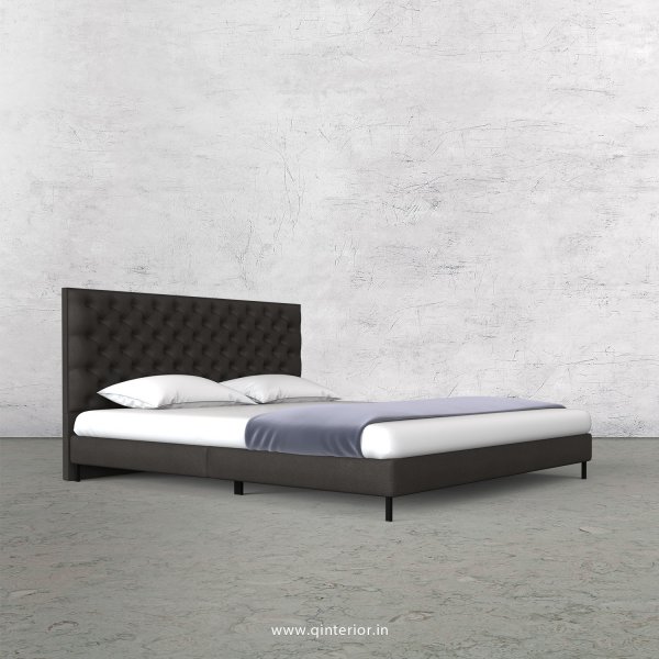 Orion Queen Size Bed with Fab Leather Fabric - QBD003 FL15
