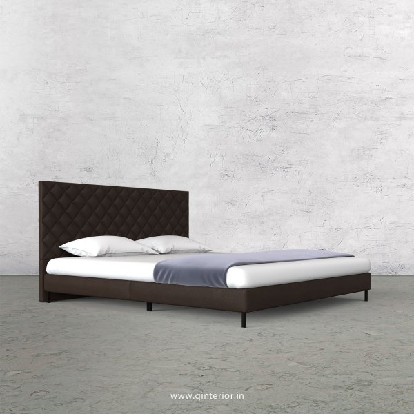 Aquila Queen Size Bed with Fab Leather Fabric - QBD003 FL16