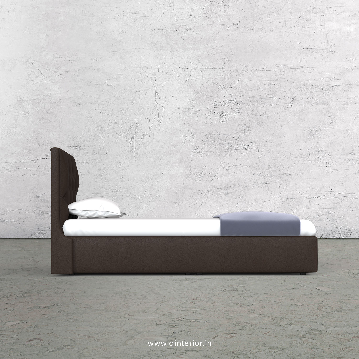 Scorpius Single Bed in Fab Leather Fabric - SBD009 FL16
