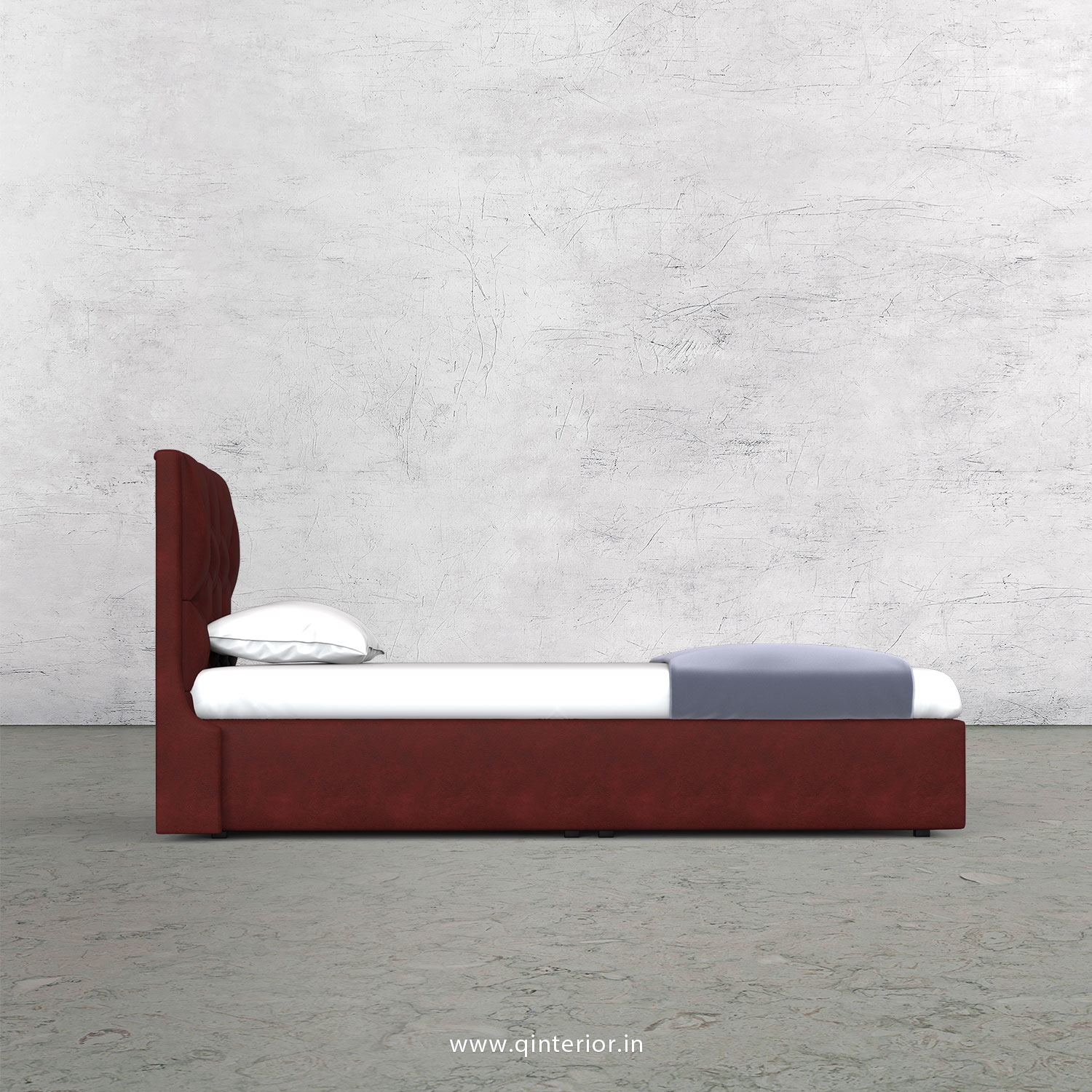 Scorpius Single Bed in Fab Leather Fabric - SBD009 FL17