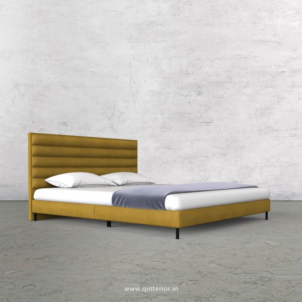 Crux Queen Size Bed with Fab Leather Fabric - QBD003 FL18