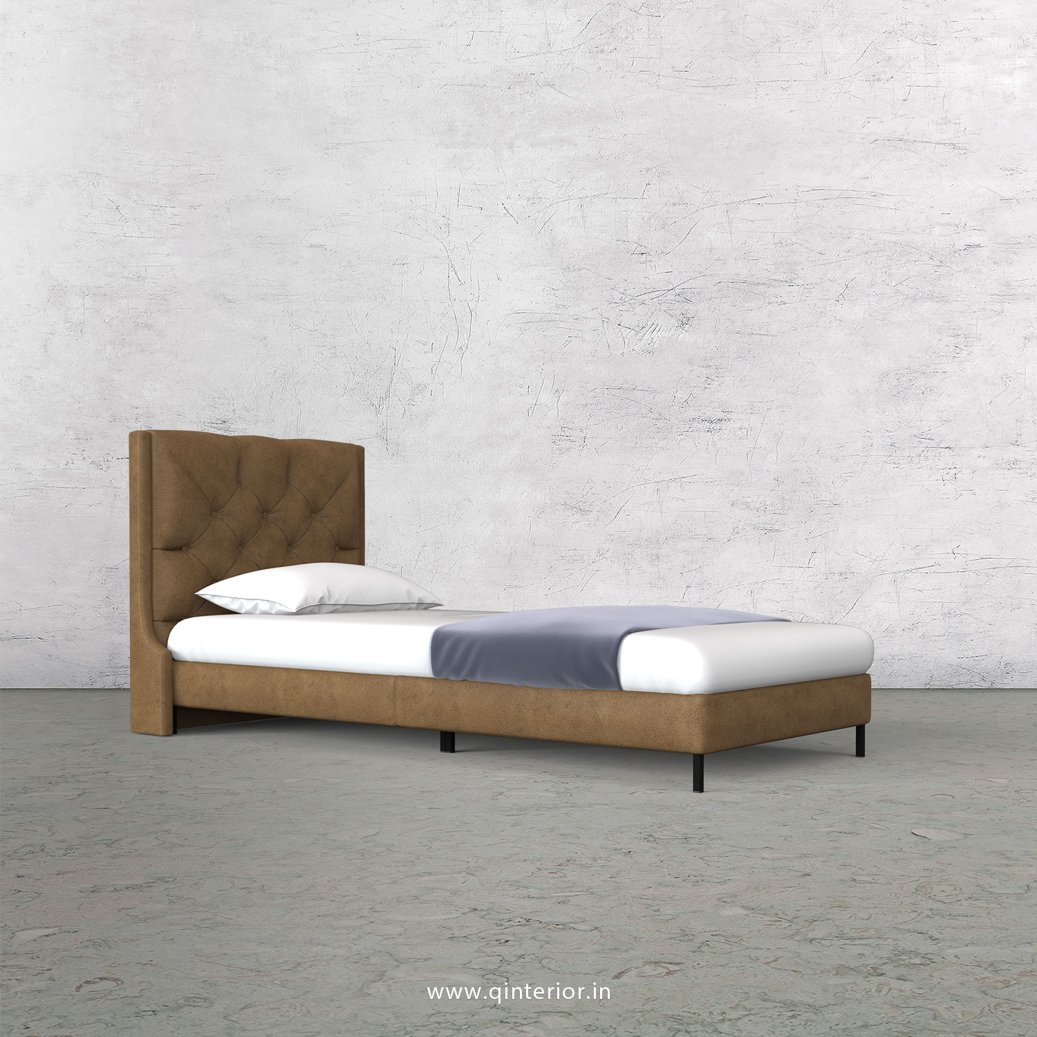 Scorpius Single Bed in Fab Leather – SBD003 FL02