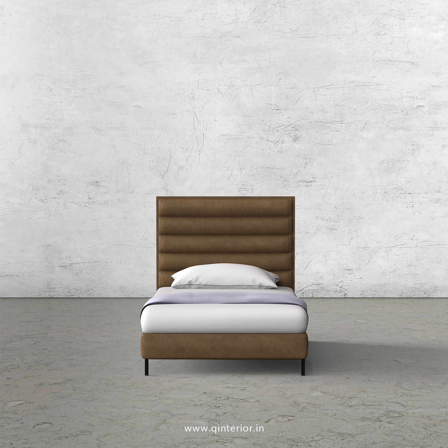 Crux Single Bed in Fab Leather – SBD003 FL02