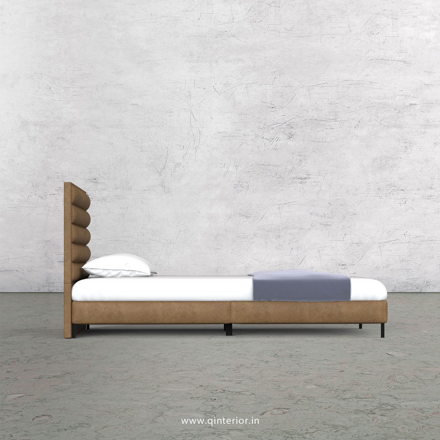 Crux Single Bed in Fab Leather – SBD003 FL02