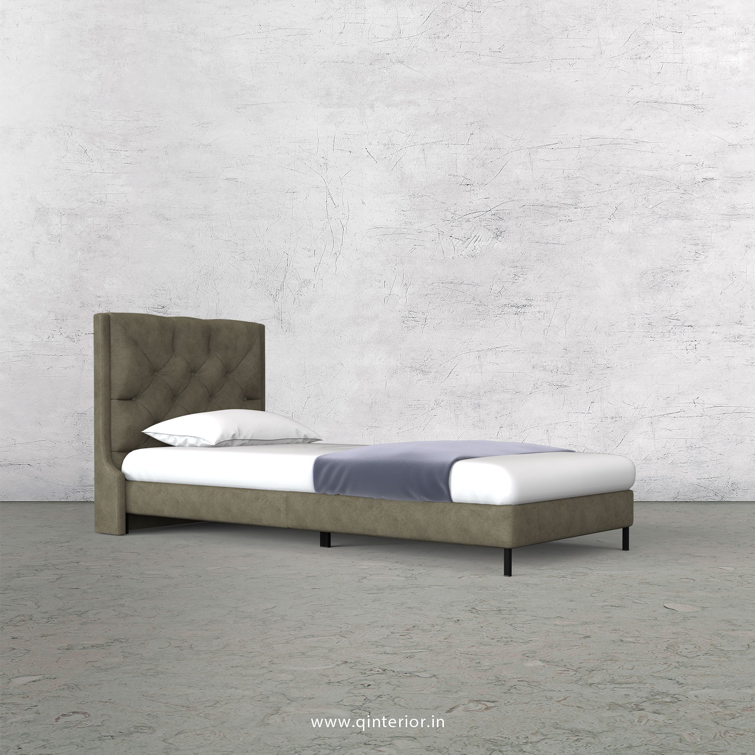 Scorpius Single Bed in Fab Leather – SBD003 FL03