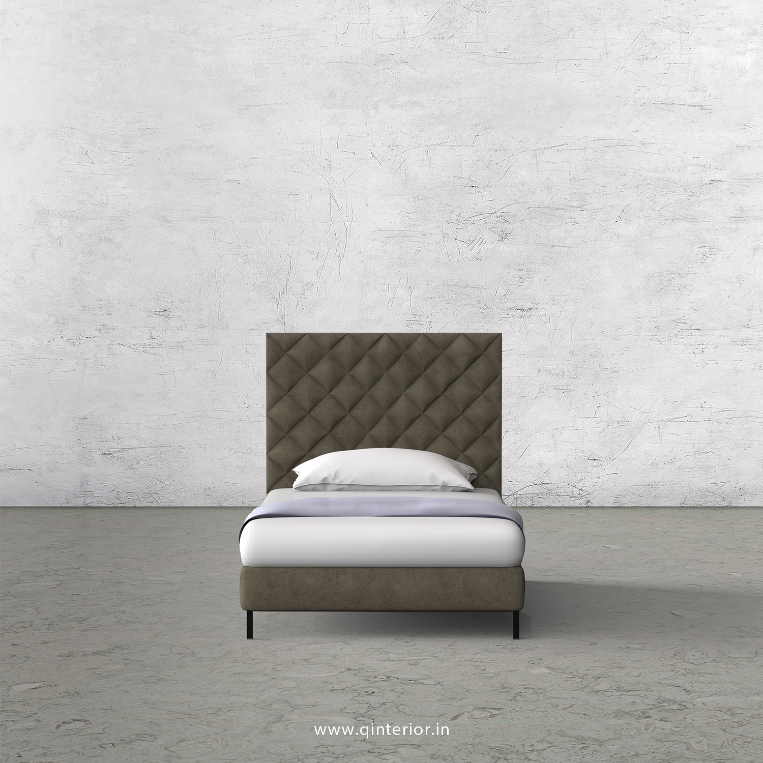Aquila Single Bed in Fab Leather – SBD003 FL03
