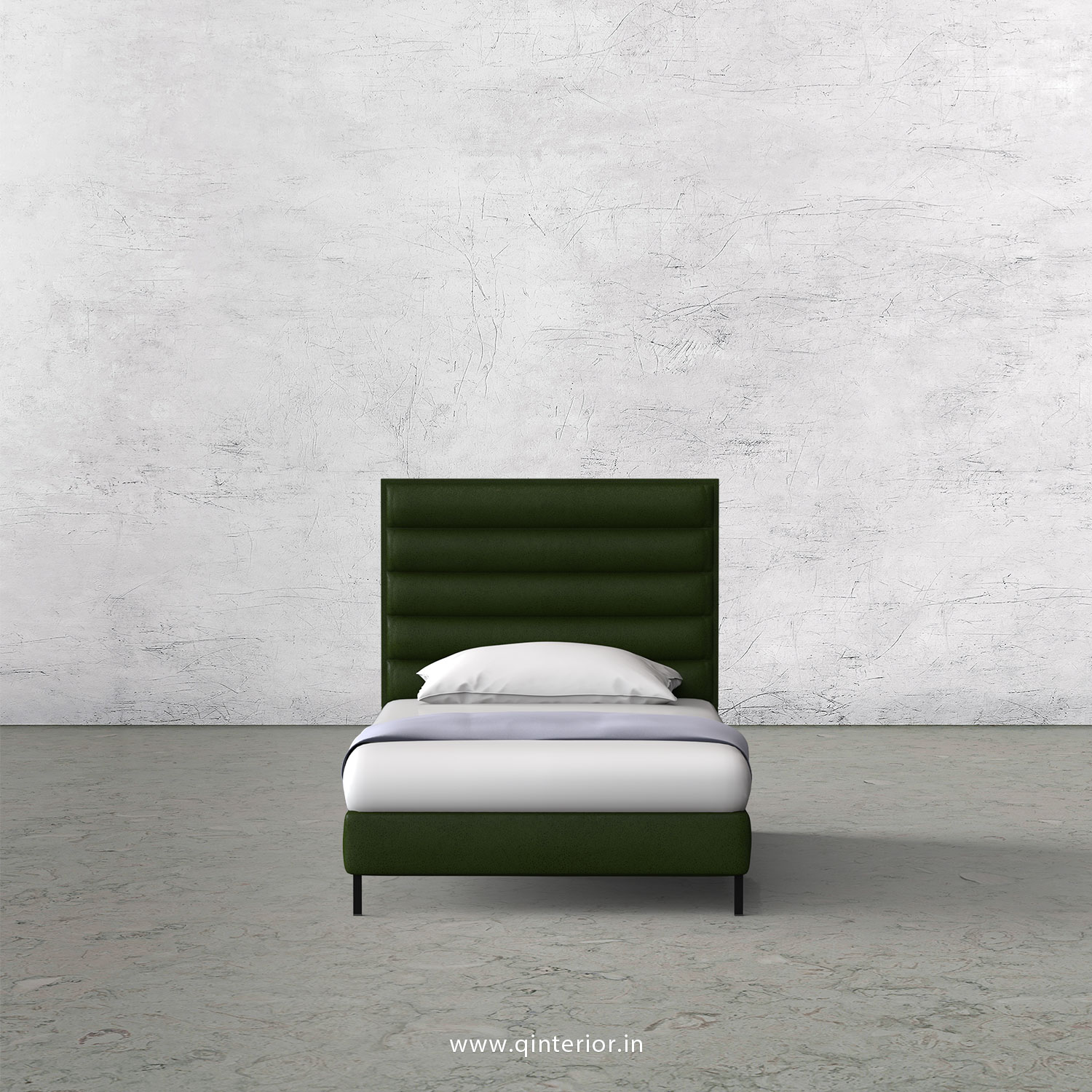 Crux Single Bed in Fab Leather – SBD003 FL04