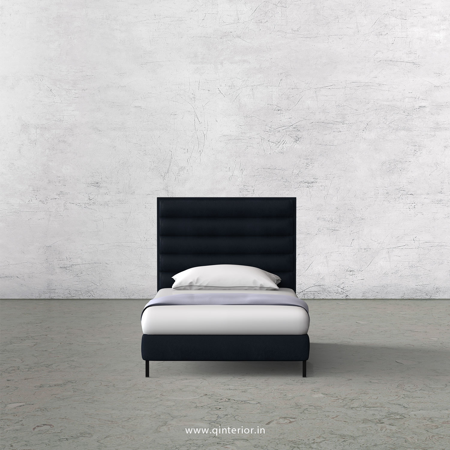 Crux Single Bed in Fab Leather – SBD003 FL05