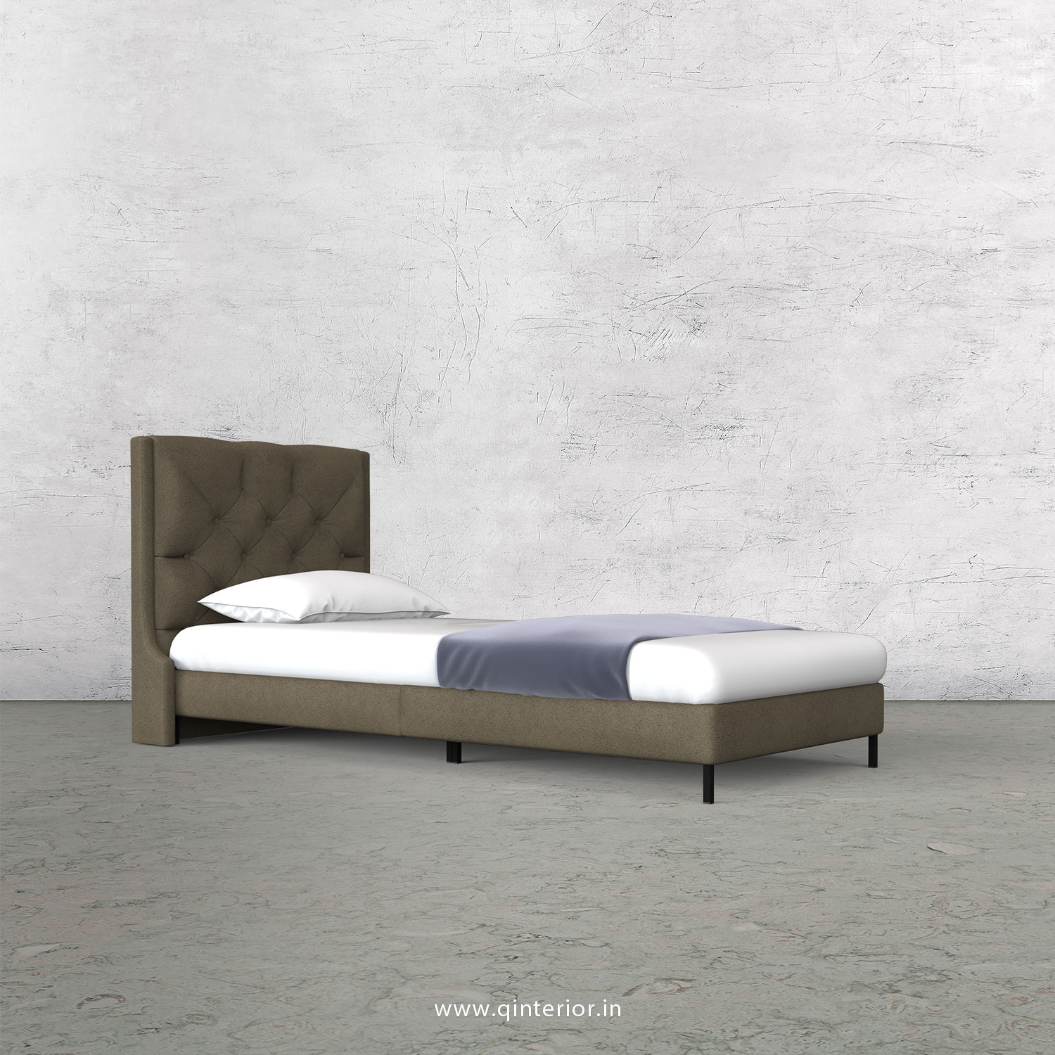 Scorpius Single Bed in Fab Leather – SBD003 FL06
