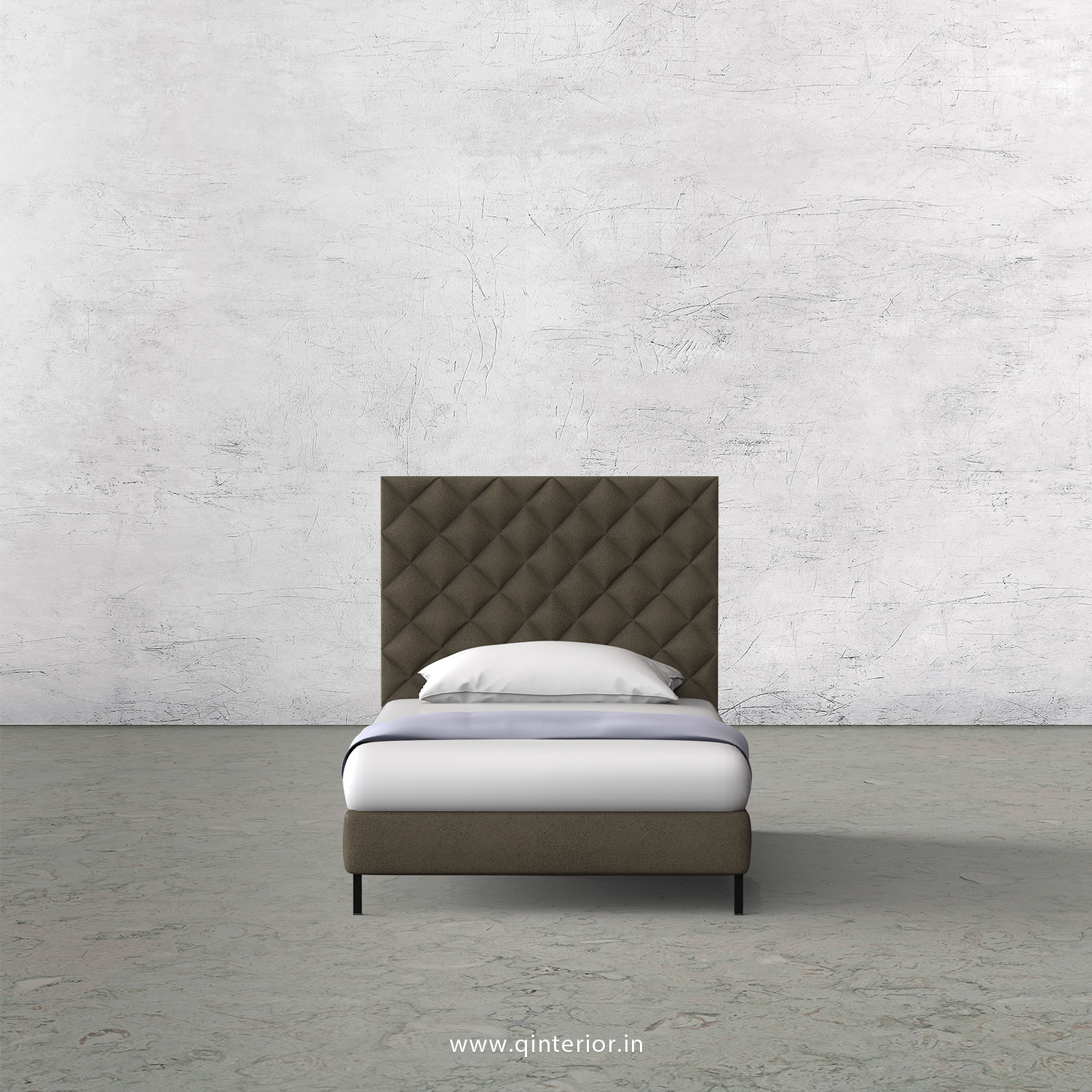 Aquila Single Bed in Fab Leather – SBD003 FL06