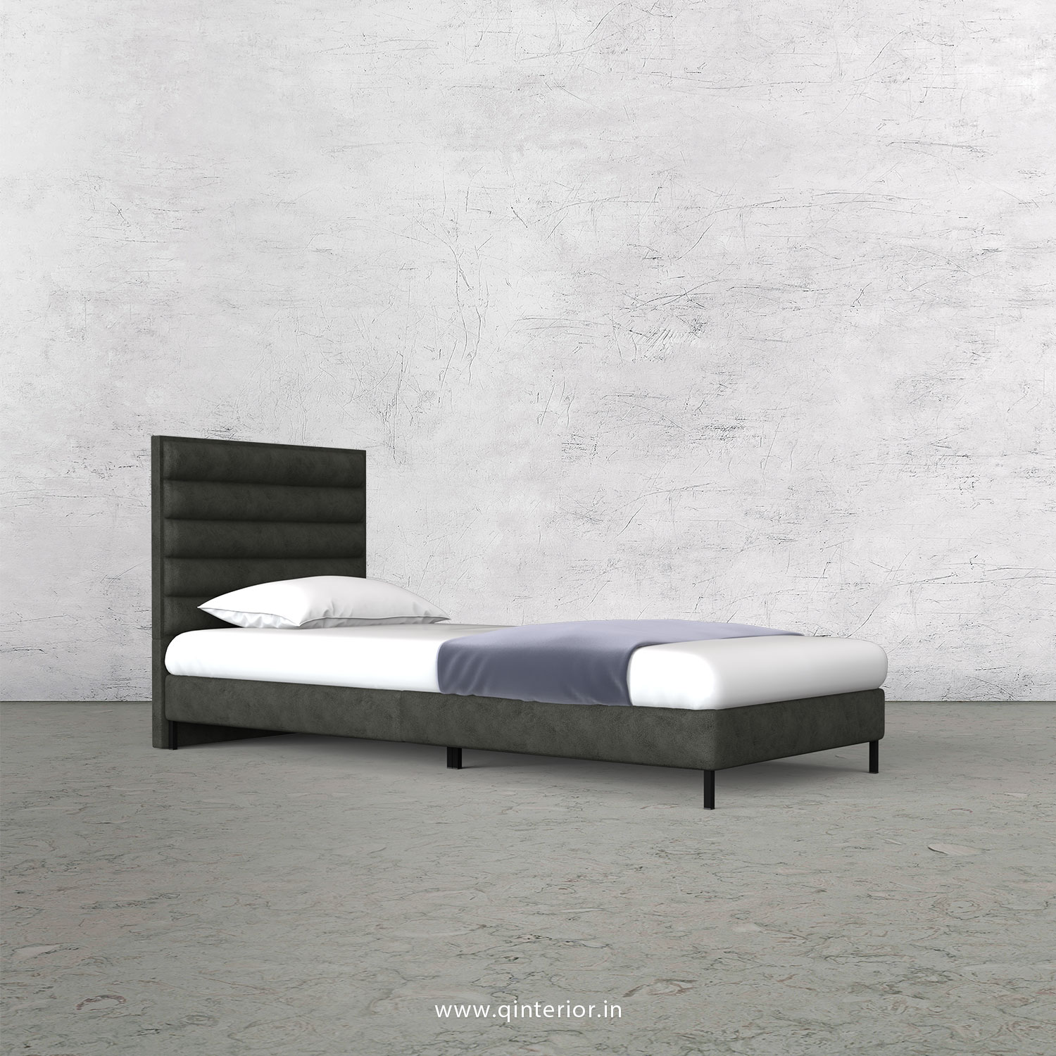 Crux Single Bed in Fab Leather – SBD003 FL07
