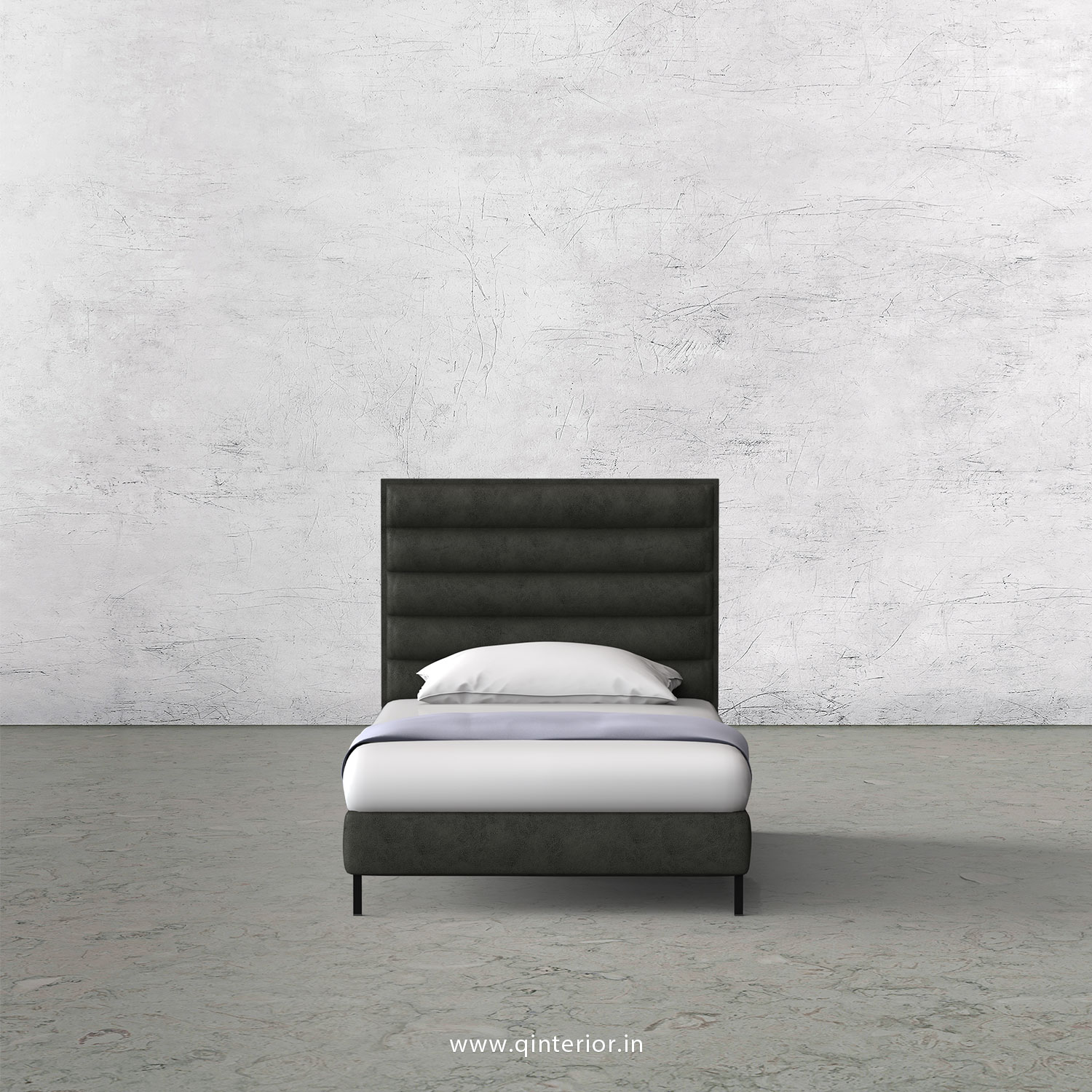 Crux Single Bed in Fab Leather – SBD003 FL07