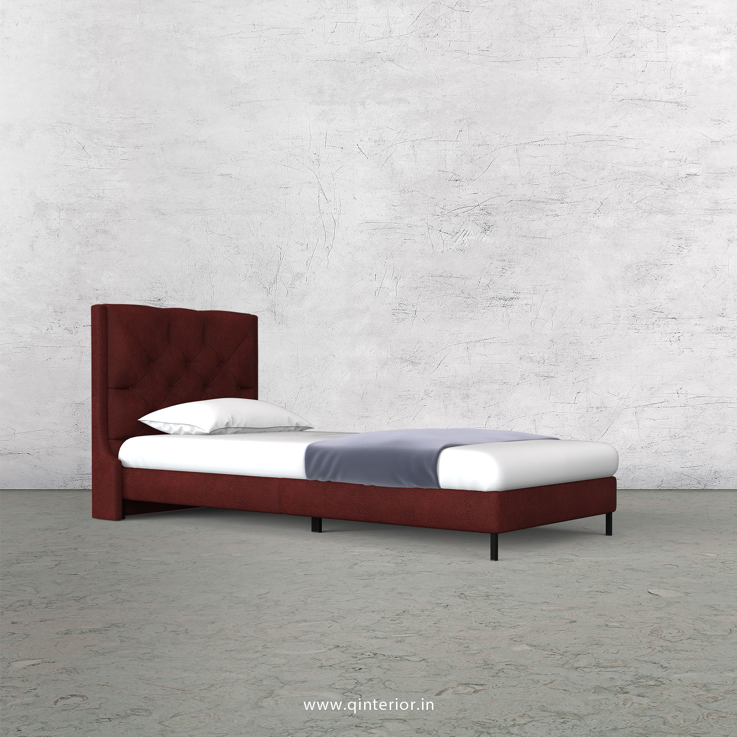 Scorpius Single Bed in Fab Leather – SBD003 FL08