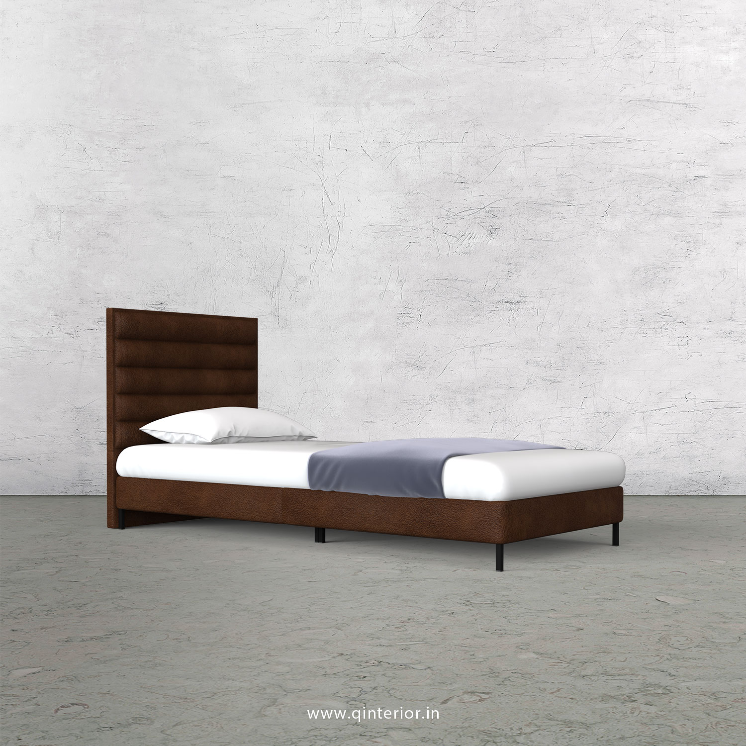 Crux Single Bed in Fab Leather – SBD003 FL09