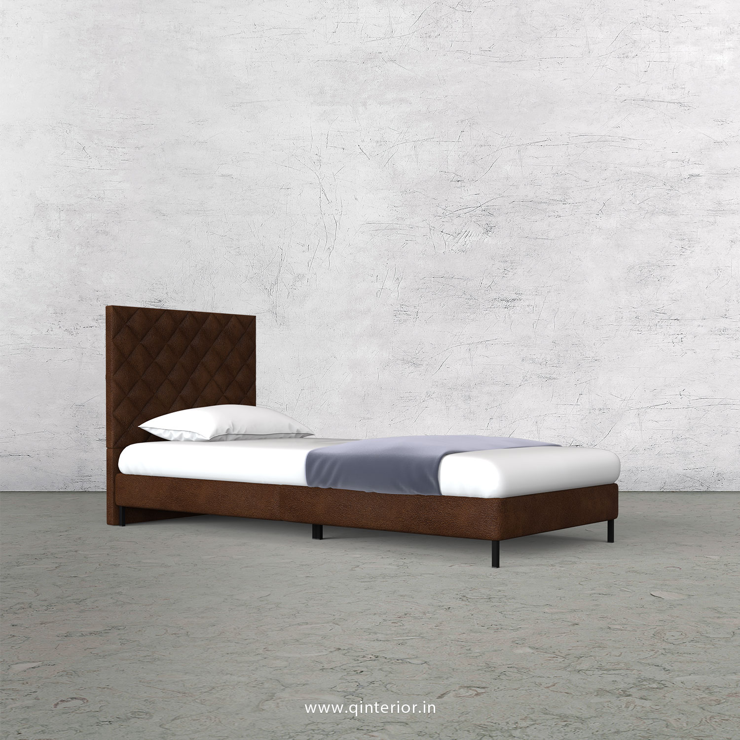Aquila Single Bed in Fab Leather – SBD003 FL09