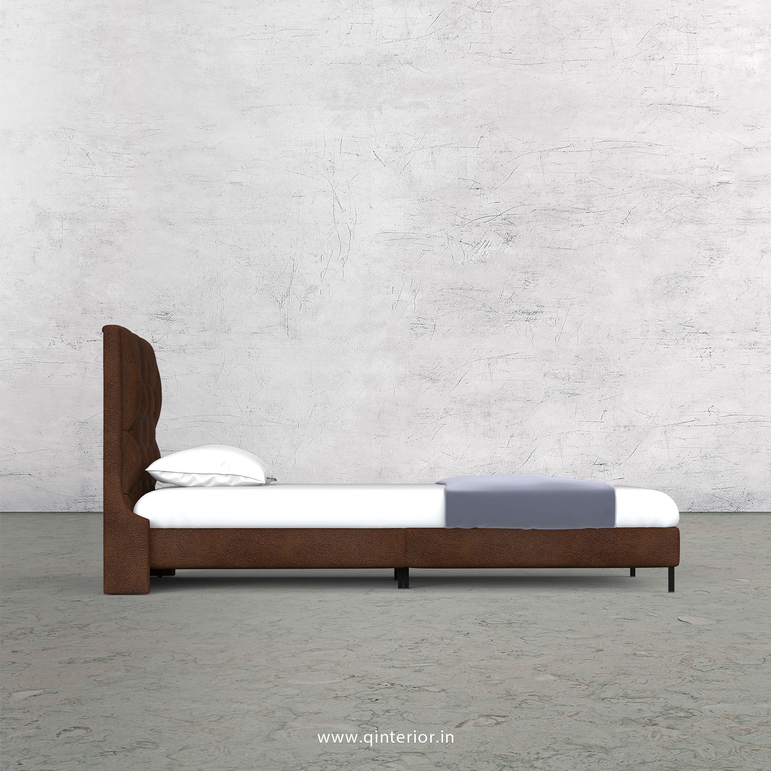 Scorpius Single Bed in Fab Leather – SBD003 FL09