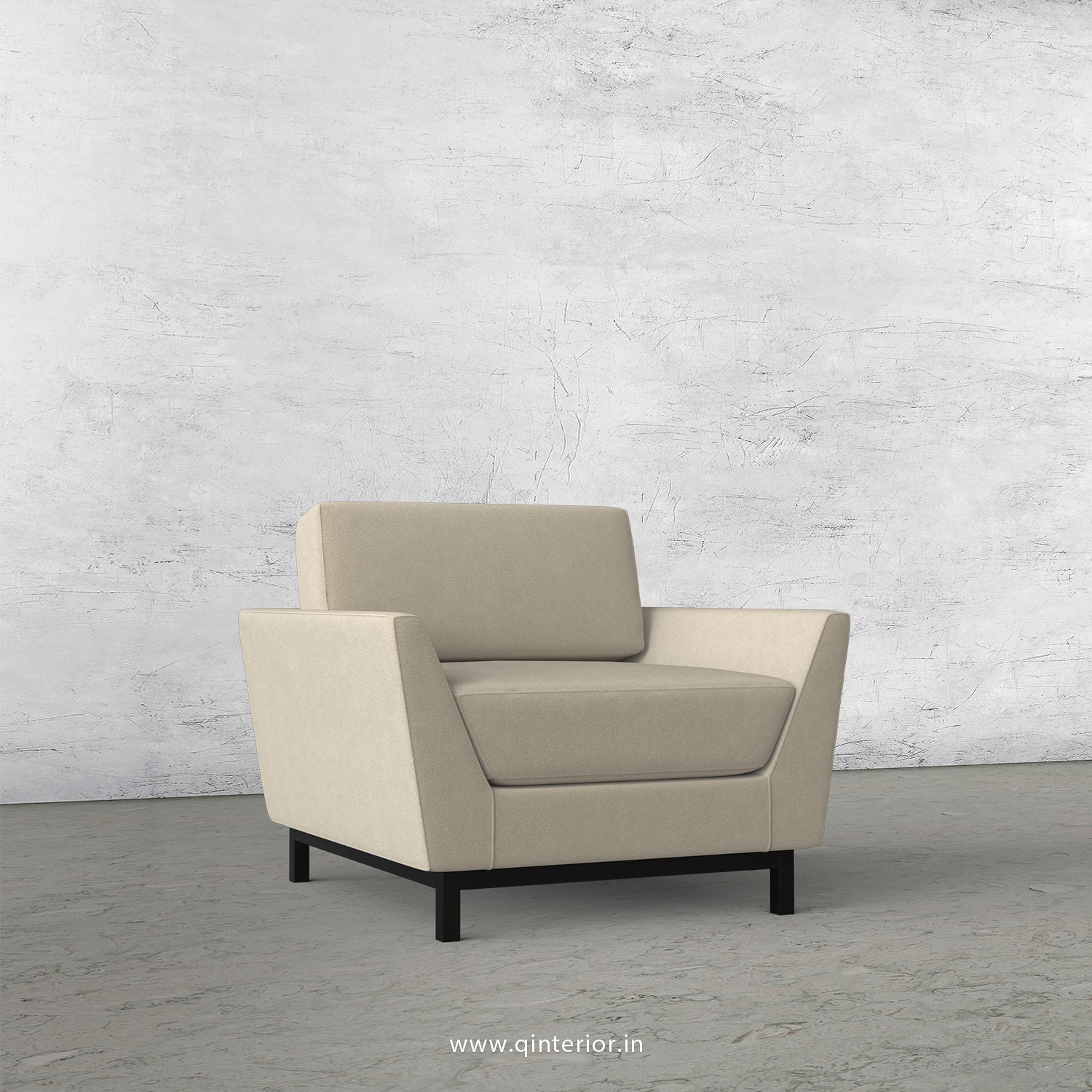 Blitz 1 Seater Sofa in Velvet Fabric - SFA002 VL01