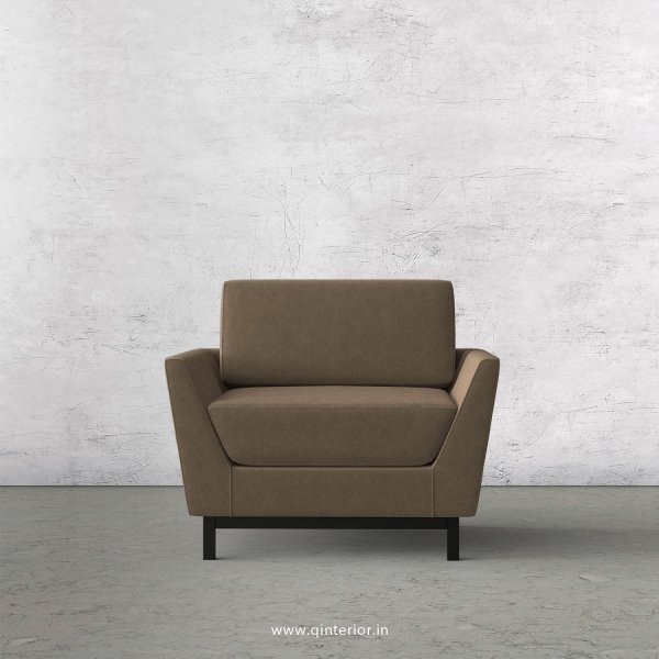 Blitz 1 Seater Sofa in Velvet Fabric - SFA002 VL03