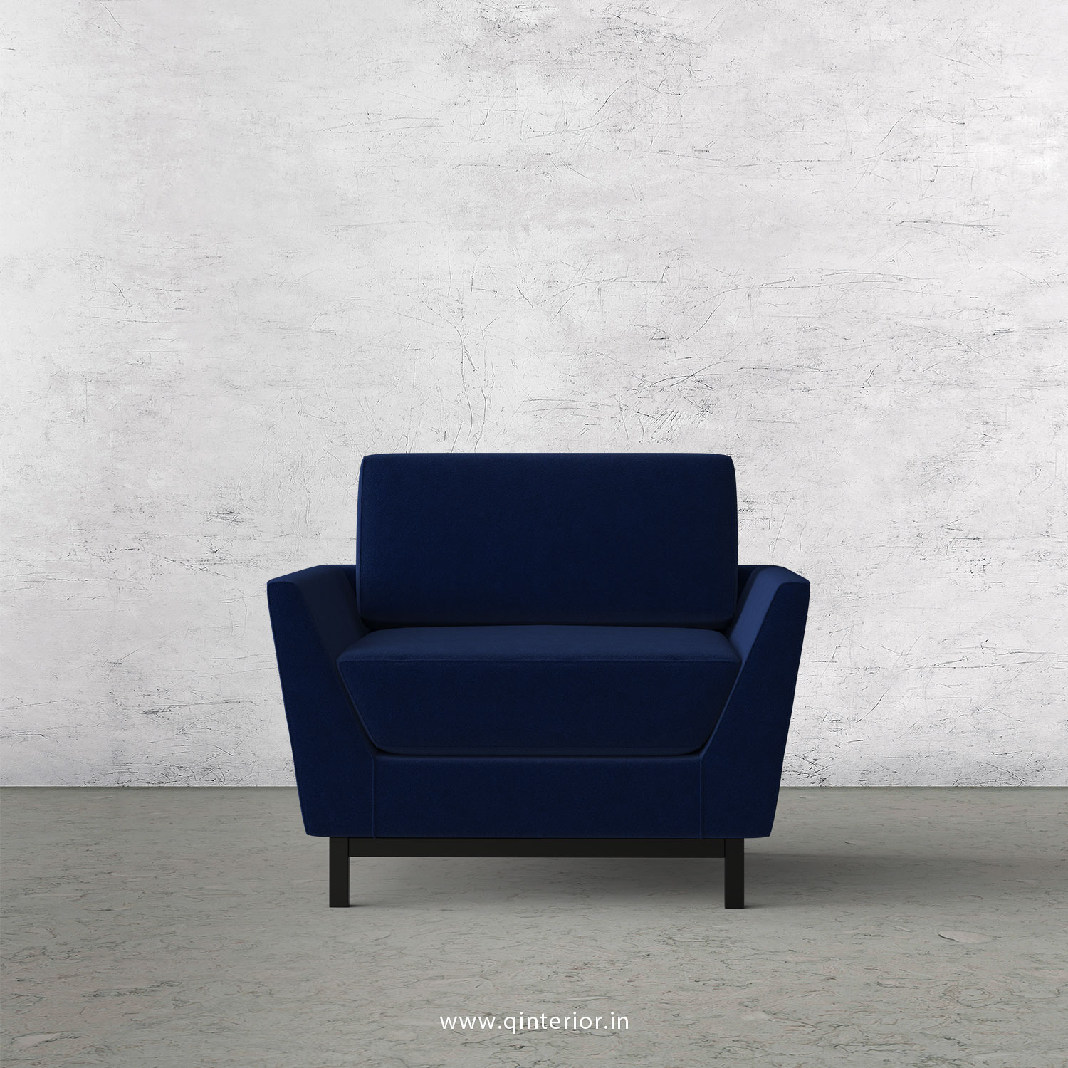 Blitz 1 Seater Sofa in Velvet Fabric - SFA002 VL05