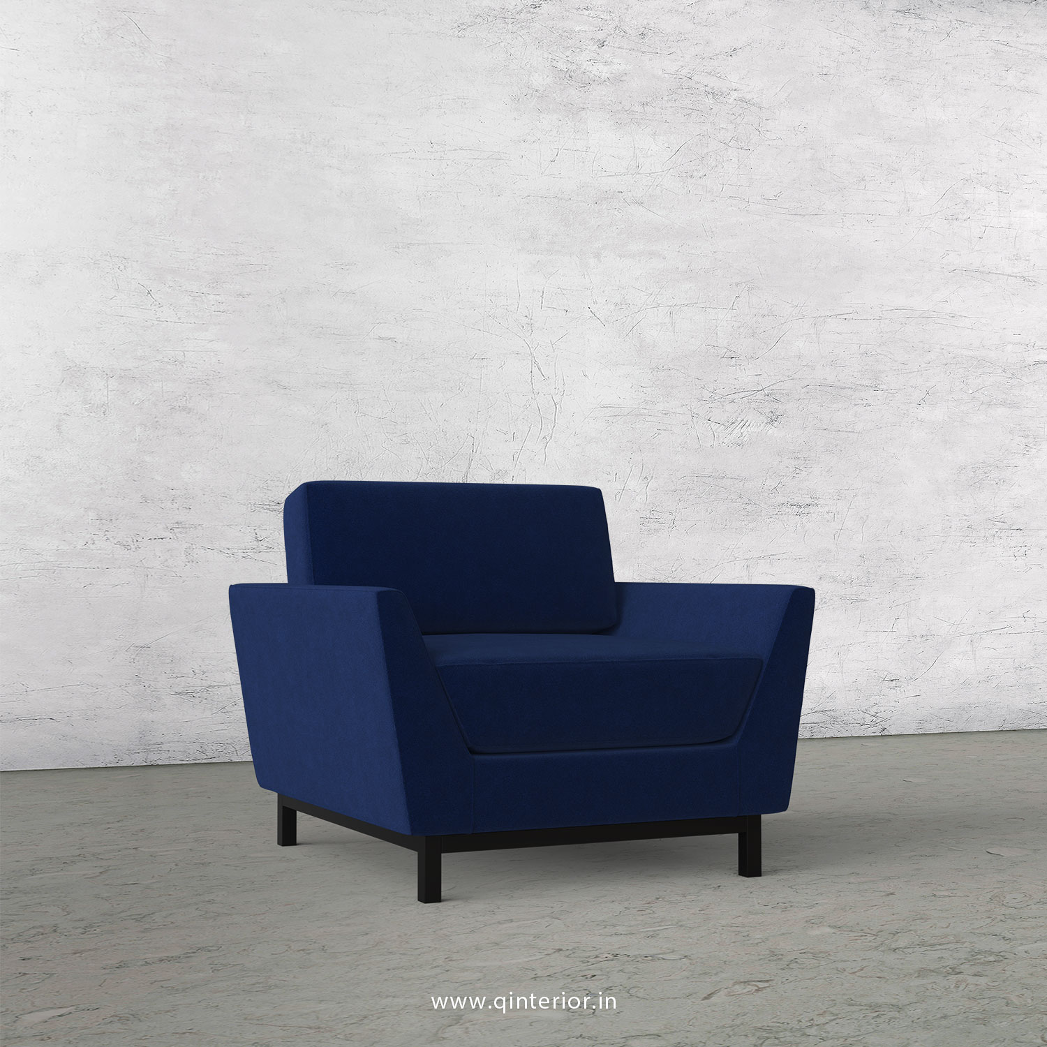Blitz 1 Seater Sofa in Velvet Fabric - SFA002 VL05
