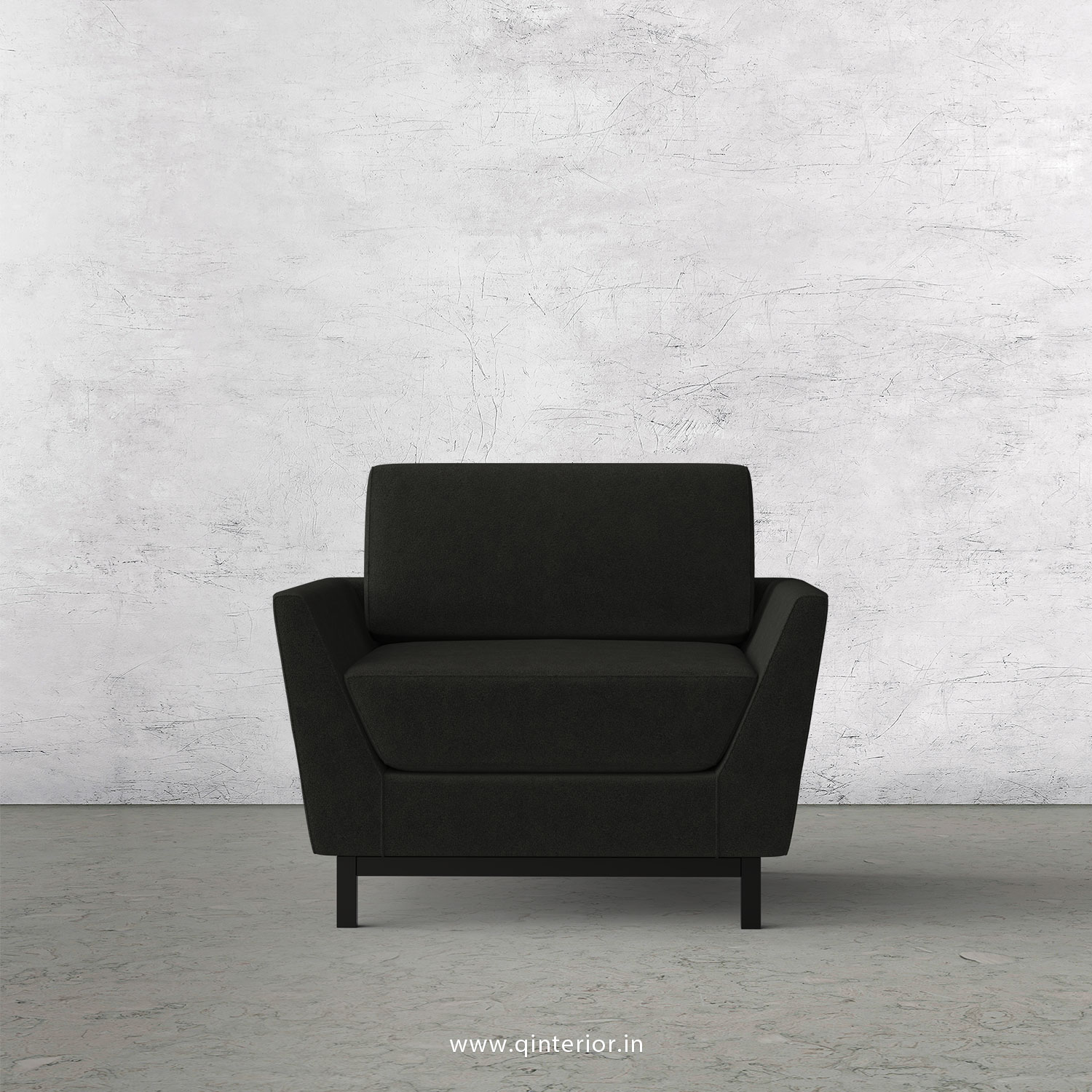 Blitz 1 Seater Sofa in Velvet Fabric - SFA002 VL07