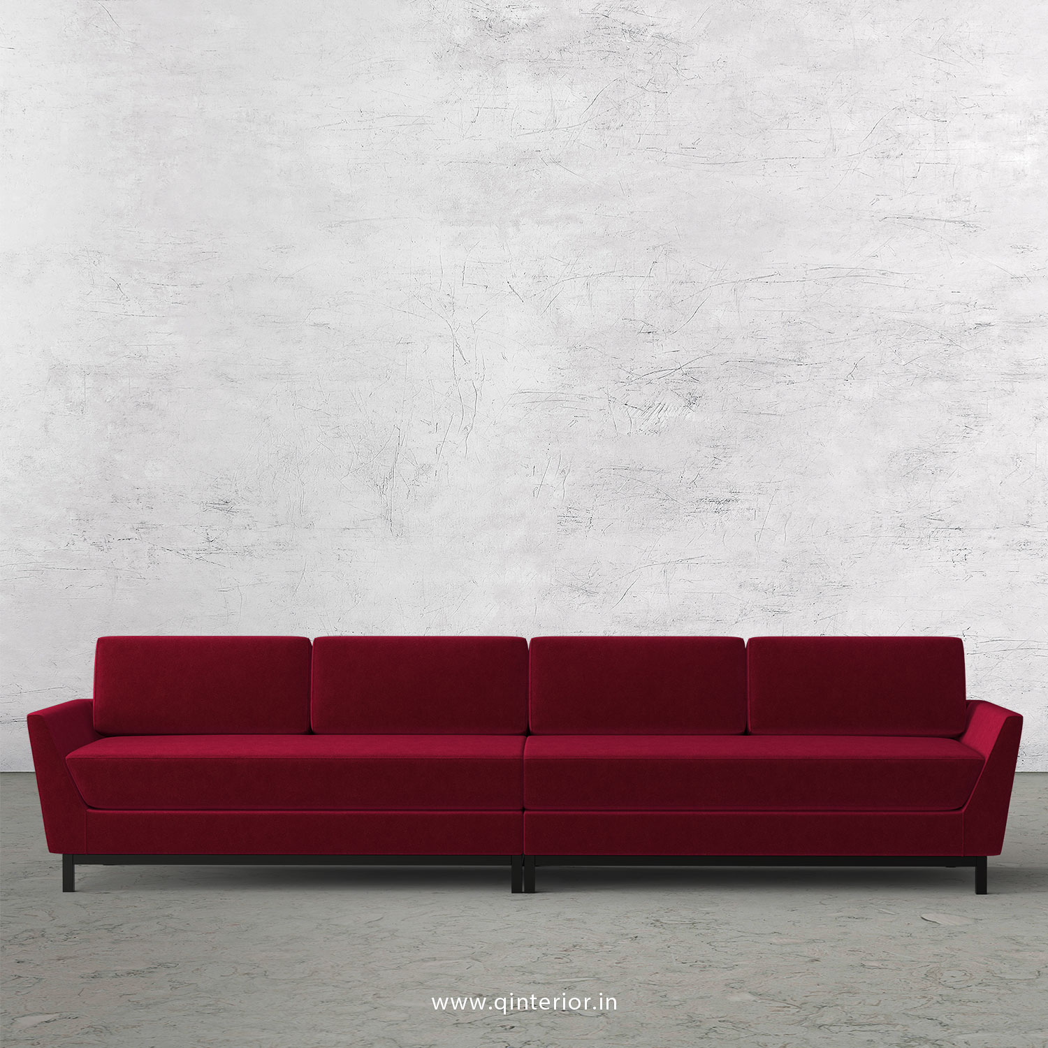 Blitz 4 Seater Sofa in Velvet Fabric - SFA002 VL08