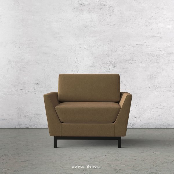 Blitz 1 Seater Sofa in Velvet Fabric - SFA002 VL09