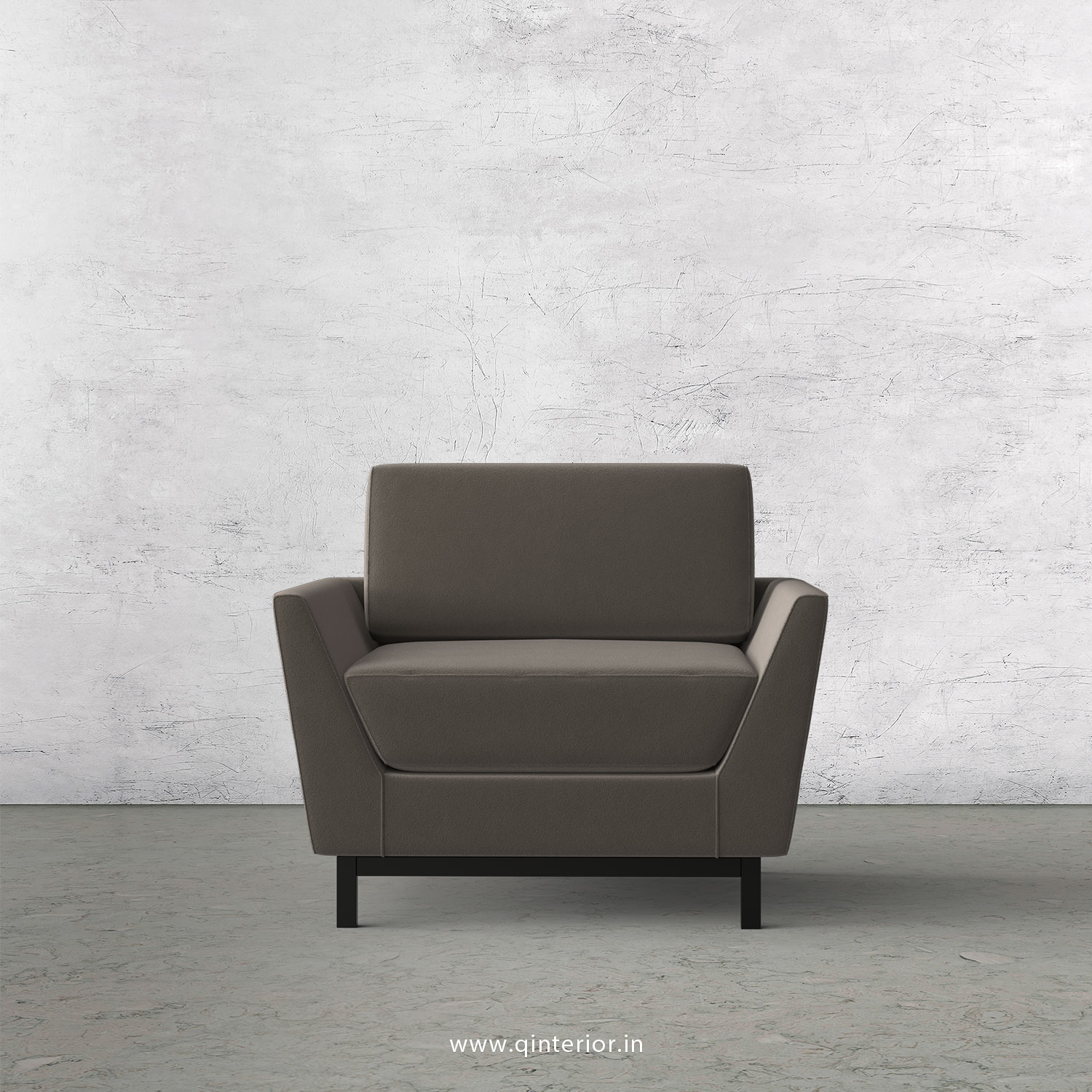 Blitz 1 Seater Sofa in Velvet Fabric - SFA002 VL12