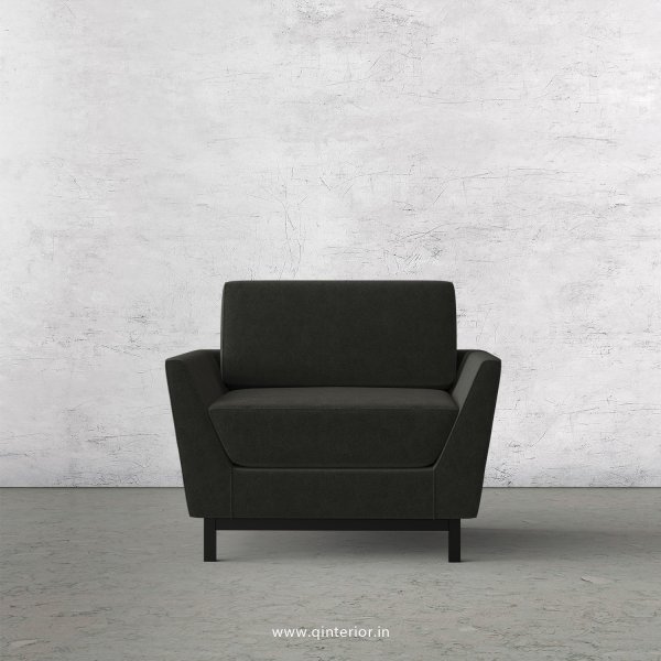 Blitz 1 Seater Sofa in Velvet Fabric - SFA002 VL15