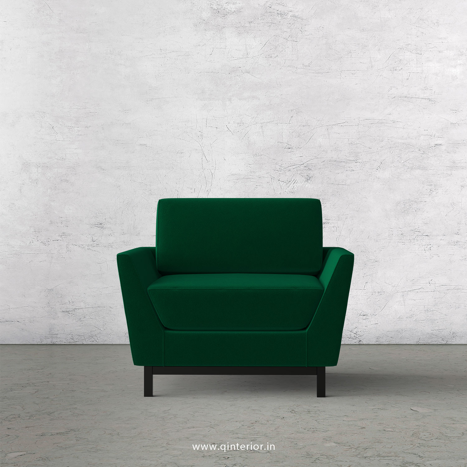 Blitz 1 Seater Sofa in Velvet Fabric - SFA002 VL17