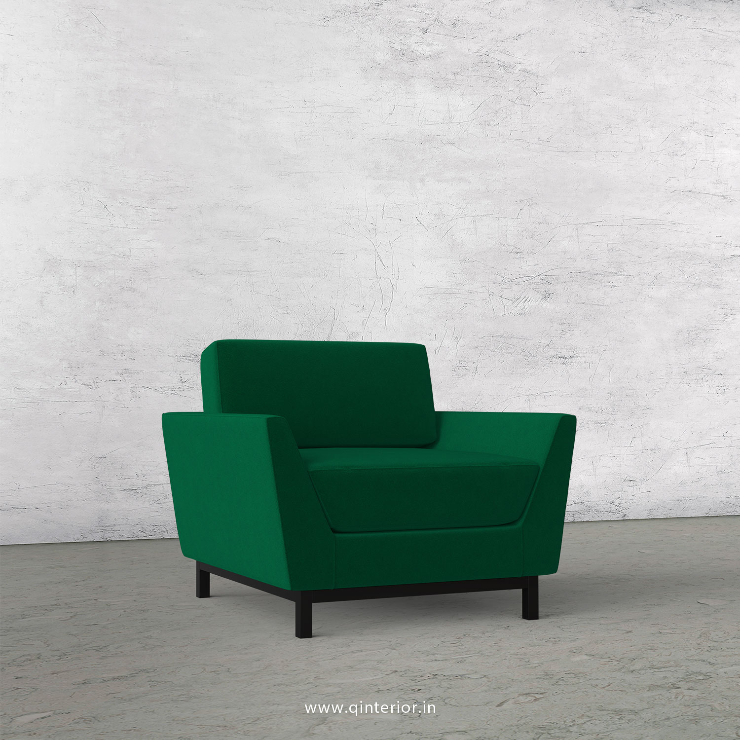 Blitz 1 Seater Sofa in Velvet Fabric - SFA002 VL17