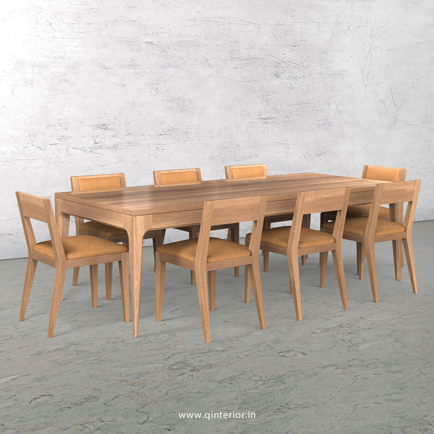 Vienna 8 Seater Dining Table in Oak Finish - DTB001 C2
