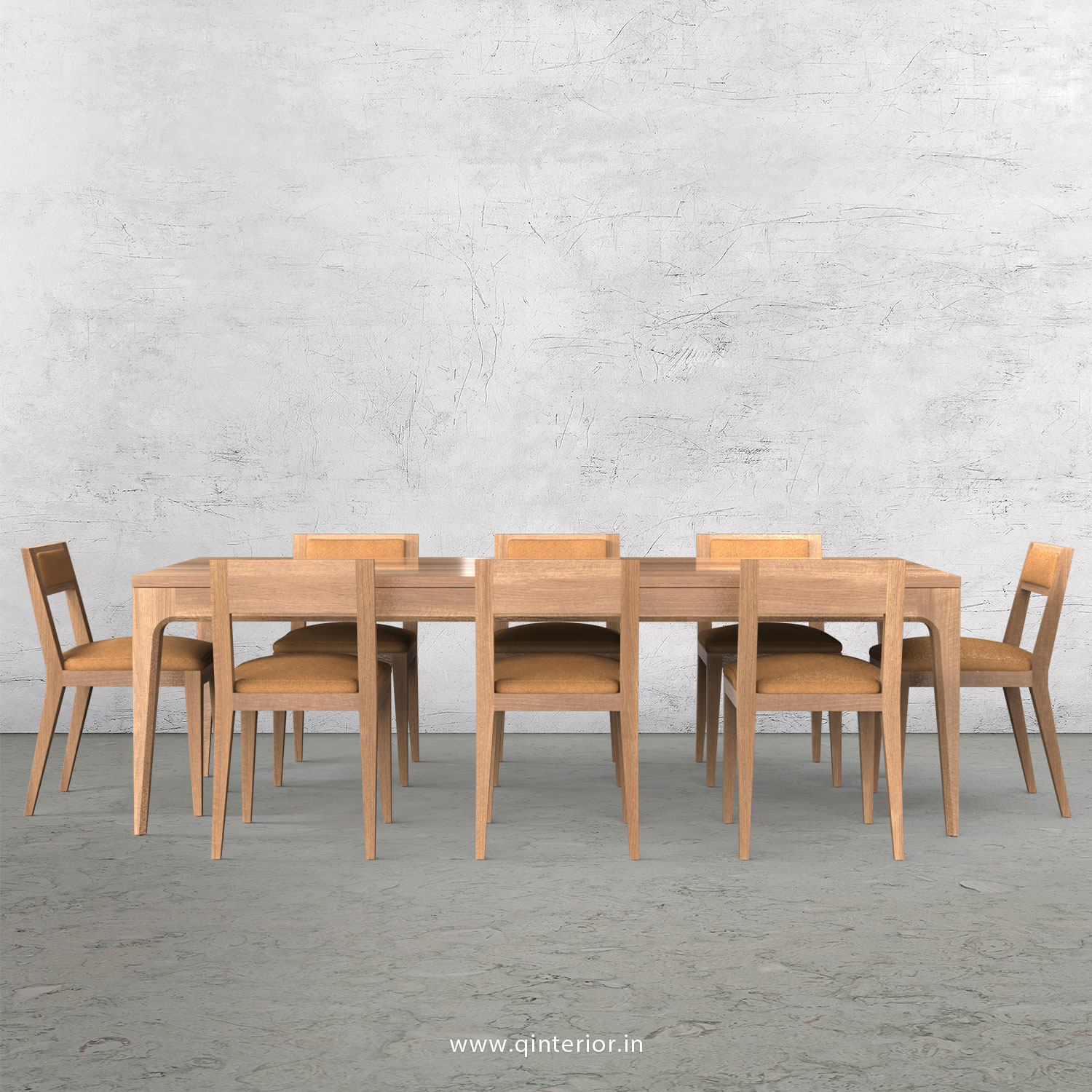Vienna 8 Seater Dining Table in Oak Finish - DTB001 C2