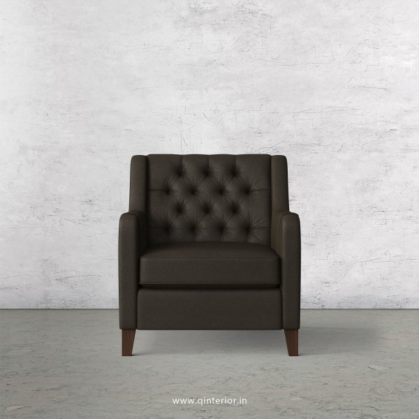 Eligence 1 Seater Sofa in Fab Leather Fabric - SFA011 FL11