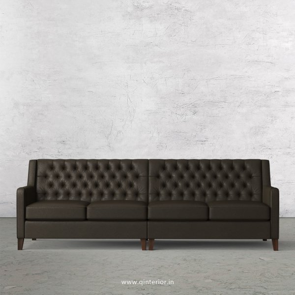Eligence 4 Seater Sofa in Fab Leather Fabric - SFA011 FL11