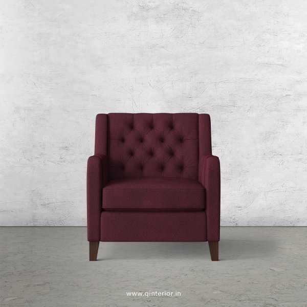 Eligence 1 Seater Sofa in Fab Leather Fabric - SFA011 FL12